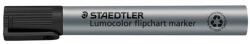 STAEDTLER Flipchart marker, 2 mm, kúpos, STAEDTLER "Lumocolor 356", fekete (TS3569) - tintasziget