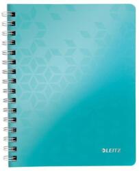 Leitz Spirálfüzet, A5, vonalas, 80 lap, LEITZ "Wow", jégkék (E46390051) - tintasziget