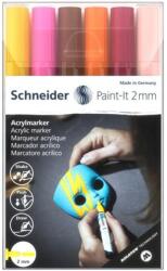 Schneider Dekormarker készlet, akril, 2 mm, SCHNEIDER "Paint-It 310", 6 különböző szín (TSC310V63) - tintasziget