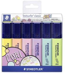 STAEDTLER Szövegkiemelő készlet, 1-5 mm, STAEDTLER "Textsurfer Classic Pastel 364 C", 6 különböző szín (TS364CWP6) - tintasziget