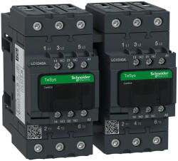 Schneider Electric LC2D40AE7 3 pólusú irányváltós mágneskapcsoló Everlink (AC3, 400V 40A), tek. 48V AC 50/60Hz (LC2D40AE7)