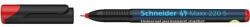 Schneider Alkoholos marker, OHP, 0, 4 mm, SCHNEIDER "Maxx 220 S", piros (TSC220P) - tintasziget