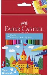 Faber-Castell Filctoll készlet, FABER-CASTELL, 12 különböző szín"Castle (TFC554201) - tintasziget