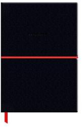Shkolyaryk Publishing House Naptár, tervező, dátum nélküli, A5, vonalas, műbőr borító, SHKOLYARYK "Genius", fekete (SB7101) - tintasziget