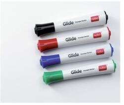 Nobo Tábla- és flipchart marker, 3 mm, kúpos, NOBO "Glide", 4 különböző szín (VN2096) - tintasziget
