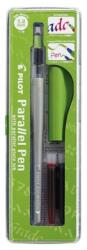 Pilot Töltőtoll, 0, 5-3, 8 mm, zöld kupak, PILOT "Parallel Pen (PPP38Z) - tintasziget