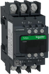 Schneider Electric LC1D40A6B7 3pólusú mágneskapcsoló sarus (AC3, 400V 40A), tek. 24V AC 50/60Hz (LC1D40A6B7)