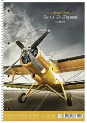 Shkolyaryk Publishing House Spirálfüzet, A4, kockás, 80 lap, SHKOLYARYK "Spirit of Freedom", vegyes (SB806710K) - tintasziget