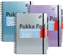 Pukka Pad Spirálfüzet, A4+, vonalas, 100 lap, PUKKA PAD "Metallic Project Book", vegyes szín (PUP6970) - tintasziget