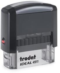Trodat Bélyegző, TRODAT "Ideal 4911", fekete ház, fekete párnával (IT4911P2) - tintasziget
