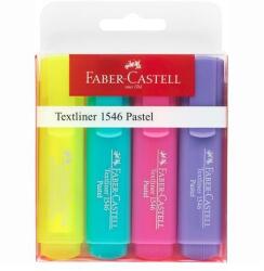 Faber-Castell Szövegkiemelő készlet, 1-5 mm, FABER-CASTELL "1546 Pastel", 4 különböző szín (MEN-CO-TFC154610)