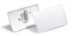 Durable Névkitűző, csíptetővel és tűvel, PP, 40x75 mm, DURABLE "CLICK FOLD (DB821119) - tintasziget