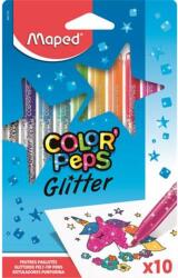 Maped Filctoll készlet, 2, 8 mm, csillámos, MAPED "Color`Peps Glitter", 10 különböző szín (IMA847110) - tintasziget