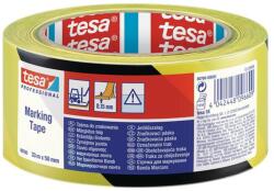 tesa Jelölőszalag, 50 mm x 33 m, TESA "Professional" fekete/sárga (TE60760FS) - tintasziget