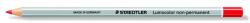 STAEDTLER Jelölőceruza, hatszögletű, mindenre író, lemosható (omnichrom), STAEDTLER "Lumocolor 108", piros (TS1082) - tintasziget