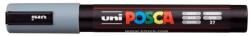 uni Dekormarker, 1, 8-2, 5 mm, UNI "Posca PC-5M", szürke (TUPC5MSZ) - tintasziget