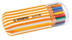 STABILO Tűfilc készlet, 0, 4 mm, STABILO "Point 88 Zebrui", 20 különböző szín (TST882002) - tintasziget