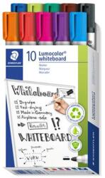 STAEDTLER Táblamarker készlet, 2 mm, kúpos, STAEDTLER "Lumocolor® 351", 10 különböző szín (TS351B10) - tintasziget