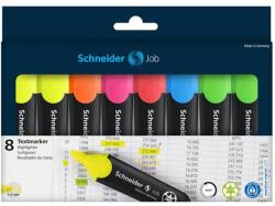 Schneider Szövegkiemelő készlet, 1-5 mm, SCHNEIDER "Job 150", 6+2 szín (TSCJOB150V8) - tintasziget