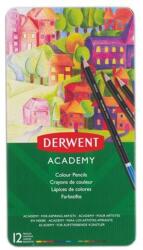 Derwent Színes ceruza készlet, fém doboz, DERWENT "Academy", 12 különböző szín (E2301937) - tintasziget
