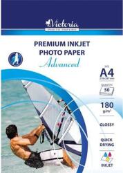 Victoria Fotópapír, tintasugaras, A4, 180 g, fényes, VICTORIA PAPER "Advanced (LVIG02) - tintasziget