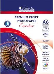 Victoria Fotópapír, tintasugaras, A6, 260 g, magasfényű, VICTORIA PAPER "Executive (LVIP02)