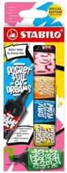 STABILO Szövegkiemelő, készlet, 2-5 mm, STABILO, "Boss Mini Snooze One", 6 különböző szín (TST070630) - tintasziget