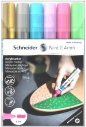 Schneider Dekormarker készlet, akril, 4 mm, SCHNEIDER "Paint-It 320", 6 különböző szín (TSC320V62) - tintasziget