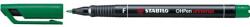 STABILO Alkoholos marker, 0, 7 mm, STABILO "OHPen F", zöld (TST84236) - tintasziget