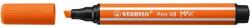 STABILO Filctoll, 1-5 mm, vágott hegy, STABILO "Pen 68 MAX", sötét narancssárga (TST76830) - tintasziget