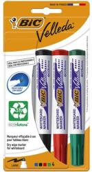 BIC Flipchart- és táblamarker készlet, 1, 4 mm, kúpos, BIC" Velleda ecolutions", 4 különböző szín (BC8757151) - tintasziget