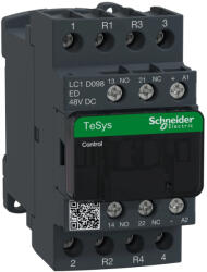 Schneider Electric LC1D098ED DC mágneskapcsoló, 20A (AC1), csavaros csatlakozású, 2Z+2NYpólus (LC1D098ED)