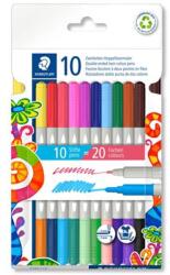 STAEDTLER Filctoll készlet, 1/3 mm, kétvégű, STAEDTLER® "3280", 20 különböző szín (TS3280C10)