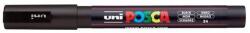 uni Dekormarker, 0, 9-1, 3 mm, UNI "Posca PC-3M", fekete (TUPC3MF) - tintasziget