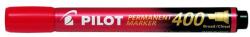 Pilot Alkoholos marker, 1, 5-4 mm, vágott, PILOT "Permanent Marker 400", piros (PPM400P) - tintasziget