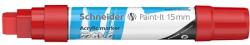 Schneider Dekormarker, akril, 15 mm, SCHNEIDER "Paint-It 330", piros (TSC330P) - tintasziget