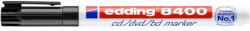 edding Alkoholos marker, CD/DVD, 0, 5-1 mm, EDDING "8400", fekete (TED8400FK) - tintasziget