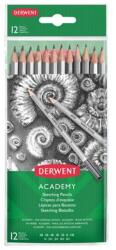 Derwent Grafitceruza szett, hatszögletű, DERWENT "Academy", 12 különböző keménység (E2300412) - tintasziget