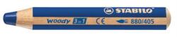 STABILO Színes ceruza, kerek, vastag, STABILO "Woody 3 in 1", ultramarin (TST880405) - tintasziget