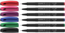 Schneider Tűfilc készlet, 0, 4 mm, SCHNEIDER "Topliner 967", 6 különböző szín (TSCTOP967V6) - tintasziget