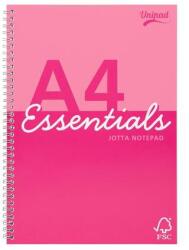 Pukka Pad Spirálfüzet, A4, vonalas, 80 lap, PUKKA PAD "Unipad Essentials Jotta", vegyes (PUPUEJA4) - tintasziget