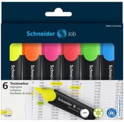 Schneider Szövegkiemelő készlet, 1-5 mm, SCHNEIDER "Job 150", 6 különböző szín (TSCJOB150V6)