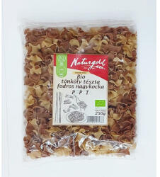 NaturGold Bio tönköly tészta fodros nagykocka pepita 250 g - netbio