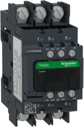 Schneider Electric LC1D40A6G7 3pólusú mágneskapcsoló sarus (AC3, 400V 40A), tek. 120V AC 50/60Hz (LC1D40A6G7)