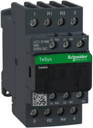 Schneider Electric LC1D188MD DC mágneskapcsoló, 32A (AC1), csavaros csatlakozású, 2Z+2NY pólus (LC1D188MD)