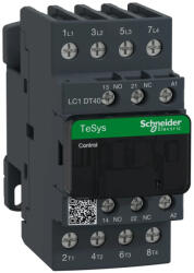 Schneider Electric LC1DT40G7 AC mágneskapcsoló, 40A (AC1), csavaros csatlakozású, 4Z pólus (LC1DT40G7)