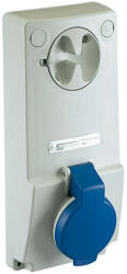 Schneider Electric Schneider 82042 UNIKA Panelre szerelhető, reteszelhető aljzat, 2P+F, 6h, 32A, 250V, IP44, védelem nélkül (82042)