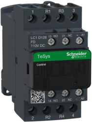 Schneider Electric LC1D128FD DC mágneskapcsoló, 25A (AC1), csavaros csatlakozású, 2Z+2NY pólus (LC1D128FD)