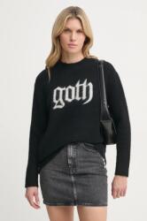 AllSaints gyapjú pulóver GOTH női, fekete, W079KB - fekete M