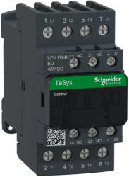 Schneider Electric LC1DT40ED DC mágneskapcsoló, 40A (AC1), csavaros csatlakozású, 4Z pólus (LC1DT40ED)